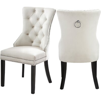 Single Stonefort Tufted Velvet Upholstered Dining Chair - 661CE