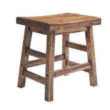 Load image into Gallery viewer, 20&quot; Durango Industrial Wood Dining Stool Dark Brown, #6303
