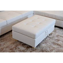 Load image into Gallery viewer, White Storage Ottoman (SB1675)
