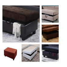 Load image into Gallery viewer, White Storage Ottoman (SB1675)
