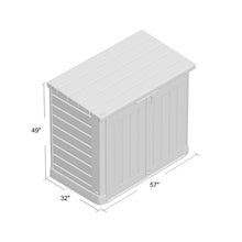 Load image into Gallery viewer, Store-It-Out Max 5 ft. W x 3 ft. D Plastic Horizontal Garbage Shed MRM756
