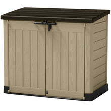 Load image into Gallery viewer, Max 5 ft. W x 3 ft. D Plastic Horizontal Garbage Shed  37AH
