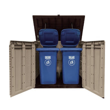 Load image into Gallery viewer, Store-It-Out Max 5 ft. W x 3 ft. D Plastic Horizontal Garbage Shed MRM756
