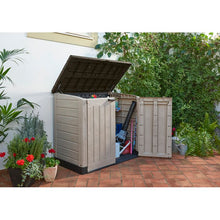 Load image into Gallery viewer, Max 5 ft. W x 3 ft. D Plastic Horizontal Garbage Shed  37AH
