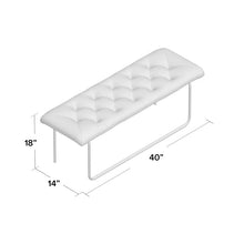 Load image into Gallery viewer, Light Gray Stork Bench 478AH
