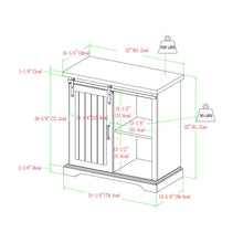 Load image into Gallery viewer, Brushed White Stotfold 32&#39;&#39; Wide Server, MRM2957
