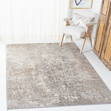 Load image into Gallery viewer, Stratton Abstract Area Rug in Light Gray/Beige, Rectangle 5&#39;3&quot; x 7&#39;6&quot;
