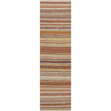 Load image into Gallery viewer, Striped Kilim Striped Handmade Handwoven Wool Area Rug in Beige 2&#39;3&quot; x 8&quot;
