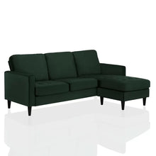 Load image into Gallery viewer, Strummer 81.63&quot; Wide Velvet Reversible Sofa &amp; Chaise
