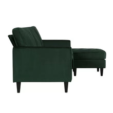 Load image into Gallery viewer, Strummer 81.63&quot; Wide Velvet Reversible Sofa &amp; Chaise
