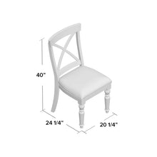 Load image into Gallery viewer, Studio Cross Back Side Chair in Weathered Driftwood (Set of 2) 901AH
