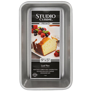 StudioCuisine 5.75" W x 9.5" L Non-Stick Carbon Steel Loaf Pan Set of 2 GL941