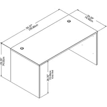Load image into Gallery viewer, 29.84&quot; H x 59.45&quot; W x 29.37&quot; D White Studio C Desk
