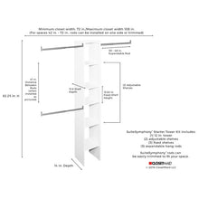 Load image into Gallery viewer, SuiteSymphony Closet System Starter Kit MRM2270
