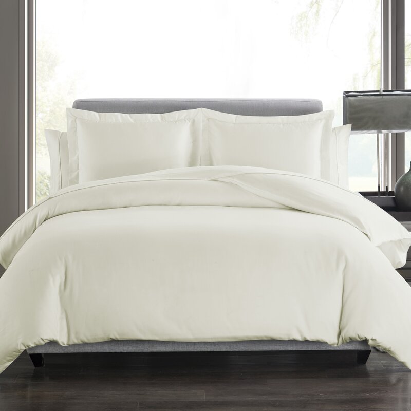 King Ivory Sullivan 400 Thread Count 100% Cotton Sateen Sheet Set 265AH