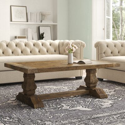 Summit Solid Wood Trestle Coffee Table - 684CE
