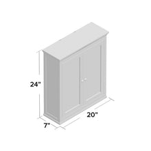 Load image into Gallery viewer, Sumter 20&quot; W x 24&quot; H x 7&quot; D Wall Mounted Bathroom Cabinet MRM1718

