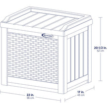 Load image into Gallery viewer, Suncast 22 Gallons Gallon Water Resistant Storage Bench in Java MRM4142
