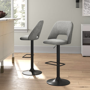 32" Sundown Swivel Adjustable Height Bar Stool (Set of 2)
