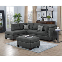 Load image into Gallery viewer, Sunnydale 105&quot; Wide Sofa &amp; Chaise with Ottoman Gray
