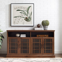 Load image into Gallery viewer, Dark Walnut Sunray TV Stand for TVs up to 65&quot;
