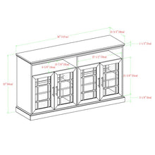 Load image into Gallery viewer, Dark Walnut Sunray TV Stand for TVs up to 65&quot;
