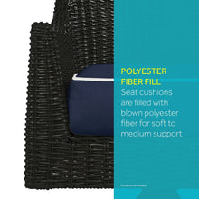 Load image into Gallery viewer, Outdoor/ Indoor 4-Piece Wicker Seat Cushion Set for Patio Furniture (1 Package) EC1218
