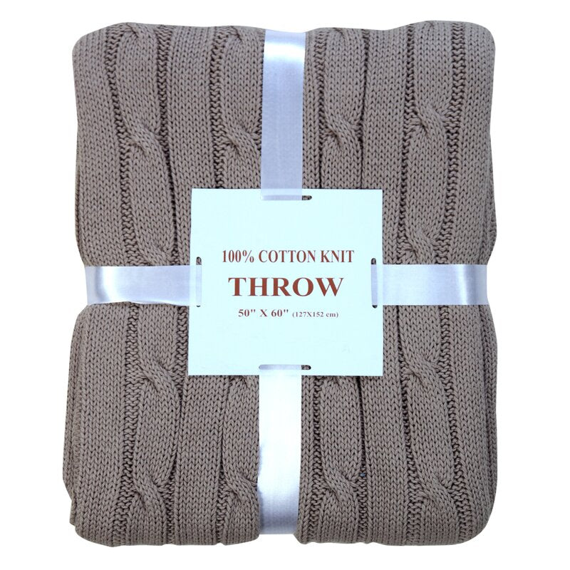 Super Soft Warm 100% Cotton Throw