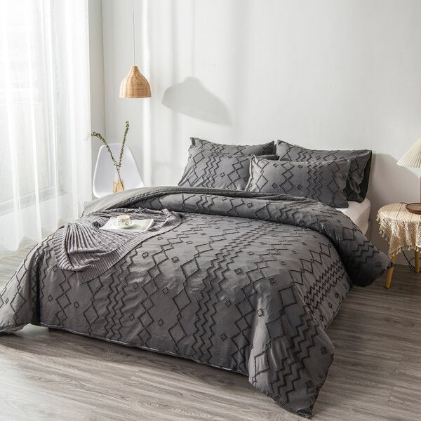 Queen Supranowitz Microfiber Duvet Cover Set