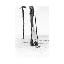 Load image into Gallery viewer, 12&quot; H x 8&quot; W x 0.75&quot; D Surf Board In Black And White by Sisi &amp; Seb - Photograph
