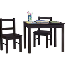 Load image into Gallery viewer, Espresso Kids 3 Piece Table and Chair Set #9376
