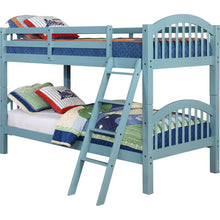 Load image into Gallery viewer, Susie Twin over Twin Bunk Bed, Color: Seafoam Blue, #6395

