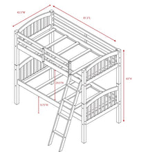 Load image into Gallery viewer, Susie Twin over Twin Bunk Bed, Color: Seafoam Blue, #6395
