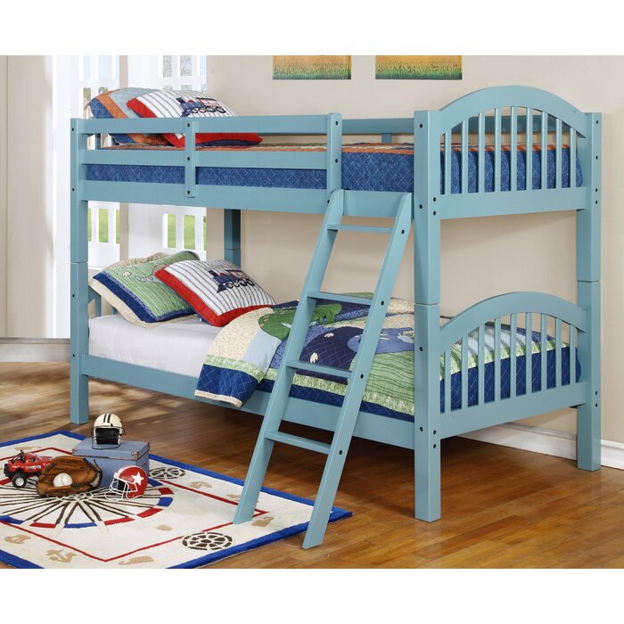 Susie Twin over Twin Bunk Bed, Color: Seafoam Blue, #6395