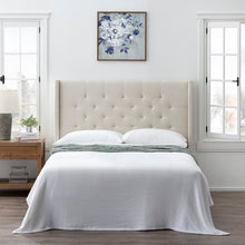 Load image into Gallery viewer, Queen Sutton Wingback Upholstered Headboard
