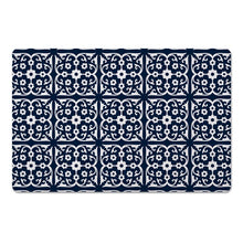 Load image into Gallery viewer, Swart Small Tiles Kitchen Mat - Navy - 327CE
