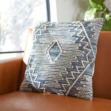 Load image into Gallery viewer, 18&#39;&#39; H x 18&#39;&#39; W x 3&#39;&#39; D Blue Sweetwater Throw Pillow
