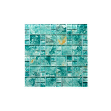Load image into Gallery viewer, Caribbean Teal Swimming Pool Series Glass Versailles Mosaic Tile 2 boxes 4481RR
