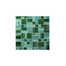 Load image into Gallery viewer, Creek Green Swimming Pool Value Glass Versailles Mosaic Tile (Set of 24) 1942AH (4 boxes)
