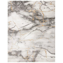 Load image into Gallery viewer, Swindle Abstract Area Rug in Gray/Gold, Rectangle 10&#39;6&quot; x 14&#39;
