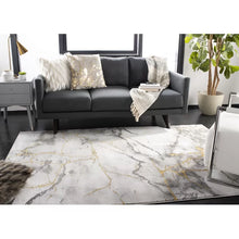 Load image into Gallery viewer, Swindle Abstract Area Rug in Gray/Gold 12&#39; x 15&#39;
