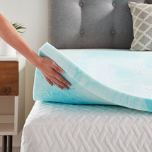 Load image into Gallery viewer, Swirl 2&quot; Gel Memory Foam Mattress Topper Twin #2410HW
