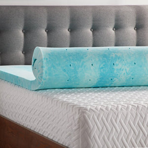 Swirl 2" Gel Memory Foam Mattress Topper Twin #2410HW