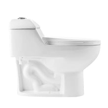 Load image into Gallery viewer, White Chateau 1.28 Gallons Per Minute GPF Elongated Comfort Height Floor Mounted One-Piece Toilet (Seat Included)
