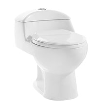 Load image into Gallery viewer, White Chateau 1.28 Gallons Per Minute GPF Elongated Comfort Height Floor Mounted One-Piece Toilet (Seat Included)
