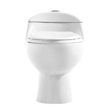 Load image into Gallery viewer, White Chateau 1.28 Gallons Per Minute GPF Elongated Comfort Height Floor Mounted One-Piece Toilet (Seat Included)
