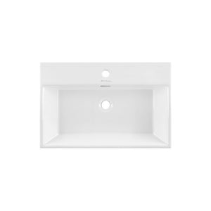 Swiss Madison Claire  Tall Ceramic Rectangular Console Bathroom Sink with Overflow