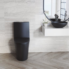 Load image into Gallery viewer, 1.6 Gallons Per Minute GPF Elongated Floor Mounted One-Piece Toilet (Seat Included)
