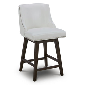 37.5'' H x 19.75'' W x 22'' D Swivel 26'' Counter Stool (Set of 2)