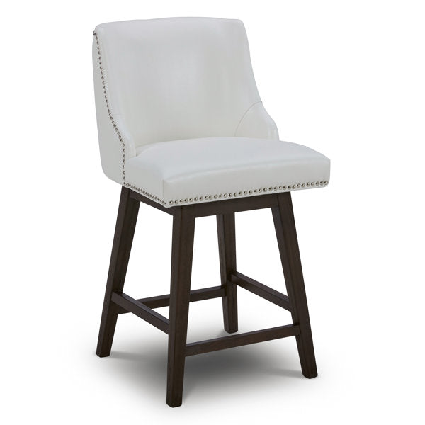 37.5'' H x 19.75'' W x 22'' D Swivel 26'' Counter Stool (Set of 2)